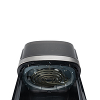 Offre Spéciale écran tactile numérique intelligent 6.5L 1700W cuisson saine sans huile support antiadhésif minuterie contrôle de la température friteuse à Air noire