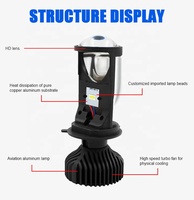 Projecteurs LED laser pour voiture de haute qualité Y6D 6000K blanc 12V 35W H4 Mini projecteur à lentille