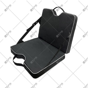 Outdoor Folding Seat <b>Cushion</b> Thickened Black <b>Rectangular</b> Camping Moisture Proof Mat - Product Image 1