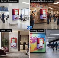 Máquina Expendedora de Tarjetas Coleccionables Montada en la Pared con Pantalla Publicitaria, Acepta Pago sin Efectivo con SDK Integrado