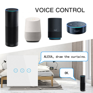 Interruptor de cortina Wifi Control de voz Google Home Compatible con <span class=keywords><strong>Alexa</strong></span> Interruptor táctil inteligente Estándar DE LA UE Tuya Interruptor inteligente Cortina - Product Image 3