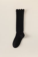Chaussettes ras du cou pour femme en dentelle florale, tricotées, ajourées, à volants, respirantes, séchage rapide, décontractées pour le quotidien, hiver