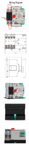 Автоматический переключатель питания (АПП) CEMIG ATS SMGQ3-63 2P PC, AC230V, на DIN-рейку, двухконтурный, 125А, 10кА, серия E - Product Image 5