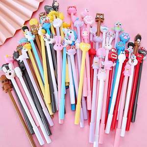Stylo Gel Kawaii en Plastique à Motif Dessin Animé, Pointe 0,5 mm, Idéal pour Cadeau Promotionnel, Bureau et École - Product Image 3