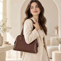 Nouveauté 2026 : Sac à main minimaliste style The Row en cuir Cordovan pleine fleur, sac Boston pour femme, sac fourre-tout de luxe de créateur