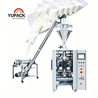 Machine d'ensachage vertical de poudre à commande intelligente PLC avec enceinte anti-poussière, ligne de production d'emballage continu