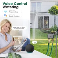 Programmateur d'arrosage intelligent Haozee Tuya Zigbee pour l'irrigation goutte à goutte et l'arrosage de jardin, compatible Home Assistant et Zigbee2mqtt