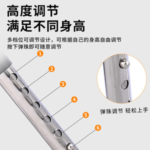 Déambulateur An Yuda en acier inoxydable, hauteur réglable, pour le soutien de la mobilité - Product Image 5