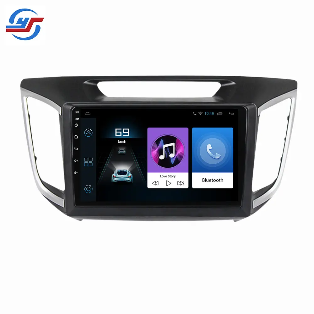 Gps Navigation 2din Music System Video Dvd Player Radio Android Car Stereo For Hyundai Ix25 Creta 2015 2016 2017 2018 2019