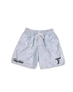 Double couche de sublimation plaine 100% Polyester Street Wear Sets 5 Inch Inteam Gym Blank Basketball Custom Mesh Men's Shorts