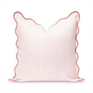 <b>INDIAN</b> TEXTILES H/L Striped <b>Throw</b> Pillow Cover Square Minimalist Design Removable Washable Envelope Closure - Product Image 1