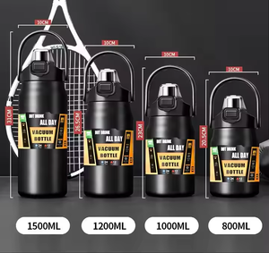 Logo personnalisé Gobelet en acier inoxydable isolé à double paroi 26oz-50oz flacon à vide de voyage sportif avec pour poignée de couvercle de paille - Product Image 2