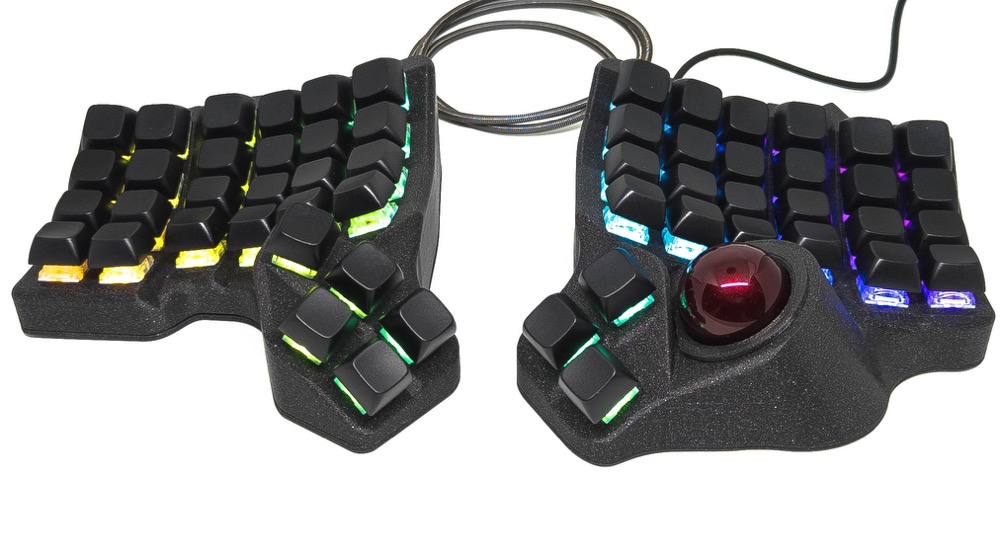 Charybdis 無線 自作キーボード 分割キーボード Charybdis オープンソーススプリットキーボード RGB4*6 カスタマイズ可能