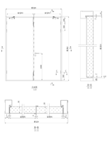 Barre anti-panique en acier inoxydable pour porte coupe-feu de cuisine, dispositif de sortie rapide, tige verticale, panneau de vision, taille personnalisée, usine OEM