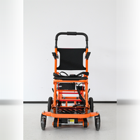 Chariot électrique pour fauteuil roulant, monte-escaliers, capacité 159 kg, type assis-débout, batterie lithium, chenilles, télécommande, équipement médical