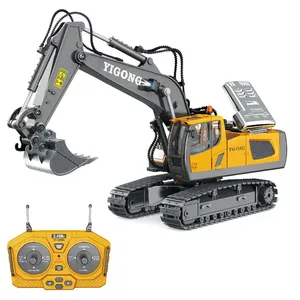 Technique Vehicle Excavator 2.4G RC Dump Truck Toys Engineering Vehicles Educational Toys for Kids with Light Music