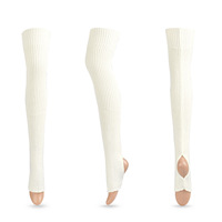 Guêtres longues en tricot pour femmes, 75 cm, personnalisables avec logo, douces, pour la danse classique, vente en gros