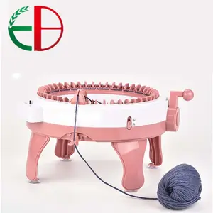 Máquina de tejer Circular, 48 agujas con contador de fila, punto caliente EB, calcetines personalizados, fabricación de mano, manivela