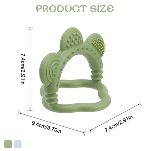 Mordedores de Silicona para Bebés con Forma de Flor, Juguete Molar para Bebés, No Tóxico, Libre de BPA, Protege las Manos - Product Image 3