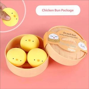 Mini Bun Design TPR Squishy Stress Ball-Anti-Stress Squeeze Toy for <b>Fidget</b> Sensory Stress Relief Squishy Dumpling Toy - Product Image 2