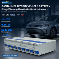 Tester di Carica e Scarica a 8 Canali per Batterie Ibride NiMH Heltec con Equalizzatore per Toyota Prius Lexus RX450h ES300h 7.2V/9.6V/14.4V 5A