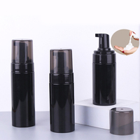 Emballage de soins de la peau de bain de corps de couleur café brun personnalisé bouteilles d'huile de bronzage en plastique 100ml 150ml 200ml bouteille en mousse