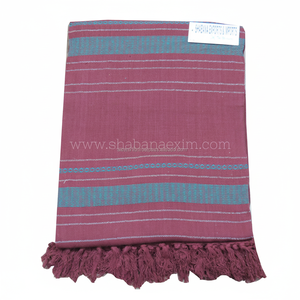 Manta de algodón sostenible lujosa y acogedora comodidad patrón tejido para cama Camping Picnics colección de mantas - Product Image 1