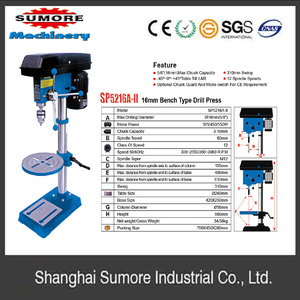 ประเภทของเครื่อง<span class=keywords><strong>เจาะ</strong></span>แบบตั้งโต๊ะ 5 สปีด รุ่น SP5216A-II สำหรับงานไม้และโลหะ - Product Image 6