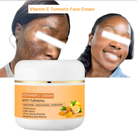 Crème Visage en Gros au Curcuma et Vitamine C – Éclaircissante, Anti-âge, Hydratante, Anti-taches Brunes pour Soin de la Peau