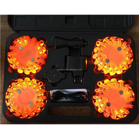 Lot de 4 feux de signalisation de sécurité LED rechargeables LTD2318-4P