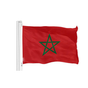 Bandiera all'ingrosso 90x150cm personalizzata interna esterna 3x5 Ft poliestere-marocchino marocchino nazionale squadra di calcio maschile bandiera battente bandiera - Product Image 6