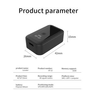 Mini Rastreador GPS <span class=keywords><strong>para</strong></span> Auto con Wifi y LBS, GF 22, Magnético, Antipérdida, con Grabación y Control por Voz - Product Image 6