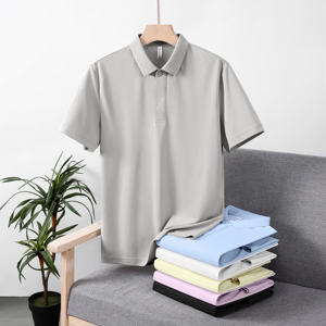 Polos personnalisés 100% polyester pour hommes Sports de plein air Séchage rapide Respirant T-shirt simple Tops à manches courtes réfléchissants - Product Image 1