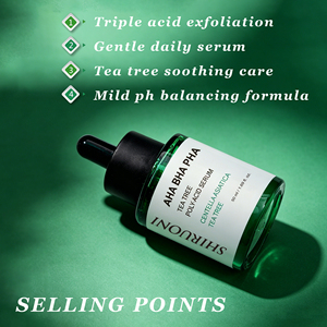 Suero Facial Calmante y Aclarante con Centella, Niacinamida, <span class=keywords><strong>AHA</strong></span>, BHA, <span class=keywords><strong>PHA</strong></span> y Ácido Poli-A del Árbol de Té, Marca Privada - Product Image 4