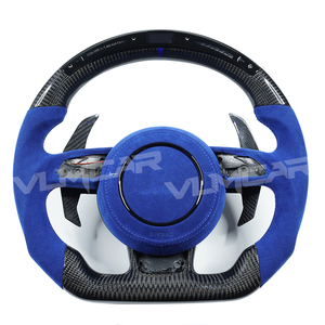 พวงมาลัยคาร์บอนไฟเบอร์สำหรับรถแข่ง <span class=keywords><strong>A1</strong></span>/S1/A3/s3a4/A5/S4/S5/<span class=keywords><strong>Sline</strong></span>/พร้อมแป้นเปลี่ยนเกียร์ตามสั่ง - Product Image 1