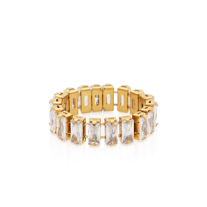 Chris April auf Lager Modeschmuck PVD vergoldet 316L Edelstahl nicht trüben <span class=keywords><strong>bing</strong></span> bling bejeweled Zirkon <span class=keywords><strong>ring</strong></span> - Product Image 3