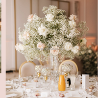 Schleierkraut-Blumenkugel Tischdekoration 70 cm Gypsophila Hochzeitsdekoration 40cm Schleierkraut-Blumenkugel für Hochzeitstisch-Deko
