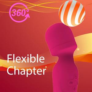 جهاز تدليك شخصي للجسم بالحرارة مع محركين مزدوجين قابل لإعادة الشحن، هزاز كهربائي من السيليكون محمول باليد لتحفيز نقطة G للنساء - Product Image 3