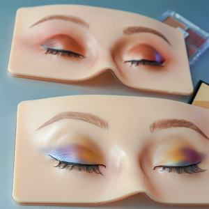 Reusable 5D Silicone Eye Makeup <b>Practice</b> Board 8.5x17cm Waterproof PMU Training <b>Pad</b> for Beauty Academy - Product Image 3