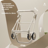 Poussette pliable légère pour enfants en métal, format de poche, design parapluie de voyage, ultralégère et compacte, capacité de charge de 25 kg pour bébés