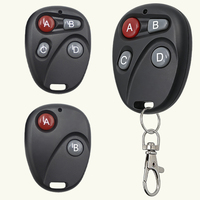 Control Remoto Universal Compacto YSKJ RC-X010 con Batería AAA para Acceso a Vehículos y Portones, 433MHz, Código de Aprendizaje, Alcance de 100m, ABS Resistente