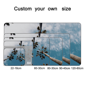 Tapis de souris personnalisé avec motif de palmiers, base en caoutchouc, grand format XL, tapis de souris pour jeux, tapis de bureau, tapis de clavier d'ordinateur, protection de bureau - Product Image 2