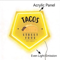 Prix Abordable, Décoration Murale en Acrylique 10W-15W, Bar, Café, Bâtiments, Logo Illuminé, Lettres LED Personnalisées, Enseigne, 3000-5000 Lux
