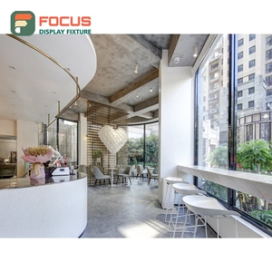 Vitrina Profesional para Café, Estante de Exhibición de Vidrio, Área de Exhibición para Panadería, Vitrina para Mercancía de Cafetería - Product Image 3