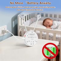 Boîte à musique personnalisée en forme de doudou pour bébé, 10 sons de bruit blanc, capteur de pleurs, minuterie 20-40 min, haut-parleur métallique rechargeable, jouet en peluche en plastique