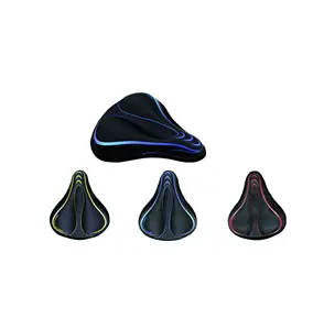 Wholesale City Bicycle Accessory Cheap Colorful Comfortable Big Silicone Gel Cycle Saddle Cover