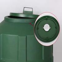 Grande poubelle de jardin pour déchets de jardin, herbe, nourriture, compost, engrais, baril, économiseur de terre, compostage extérieur