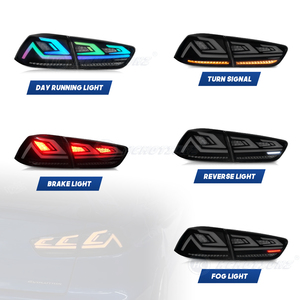 Hcmotionz RGB hoạt hình DRL đuôi đèn cho Mitsubishi Lancer 2007-2018 EX EVO phía sau đèn lắp ráp hệ thống chiếu sáng đầy màu sắc - Product Image 3