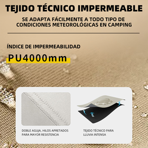 Barraca Iglú para 8 Personas Impermeable 4000mm Joyfox Verde Oscuro 380x260x195cm - Product Image 6