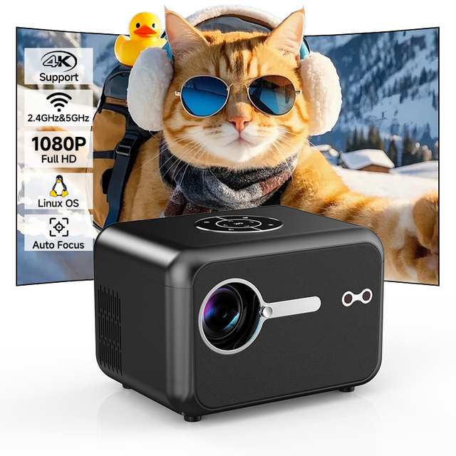 Wholesale A6 Small Projector  Lightweight Portable Indoor Outdoor Projector 4K Game